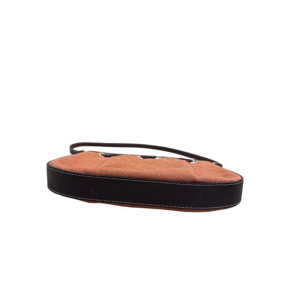 Dooney & Bourke Womens Orange brown satchel handbag small SKU8150 - Picture 3 of 16